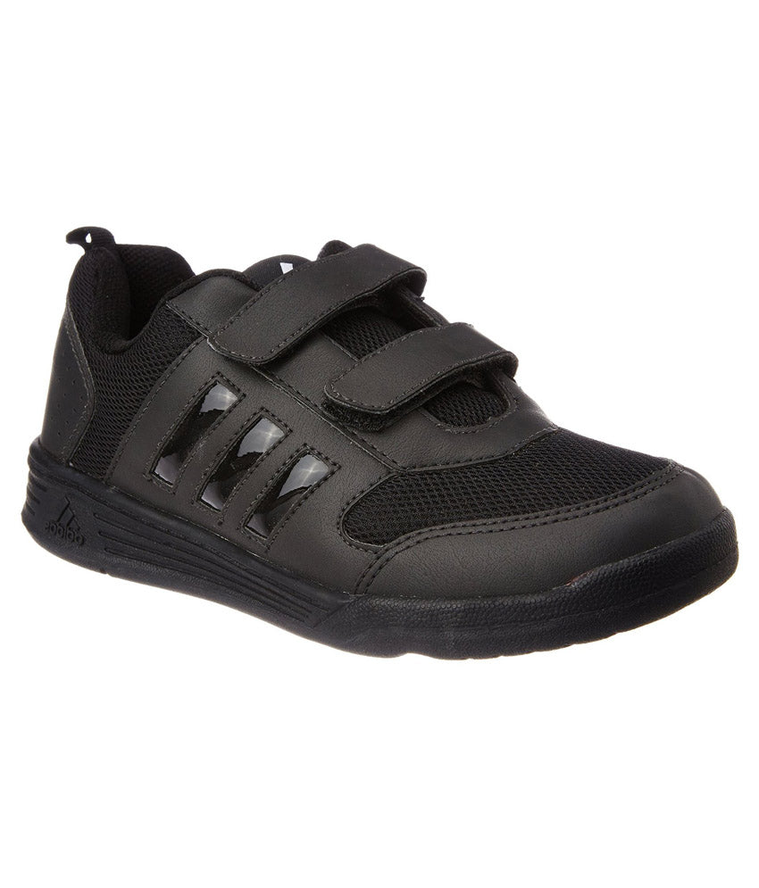 adidas black velcro school shoes