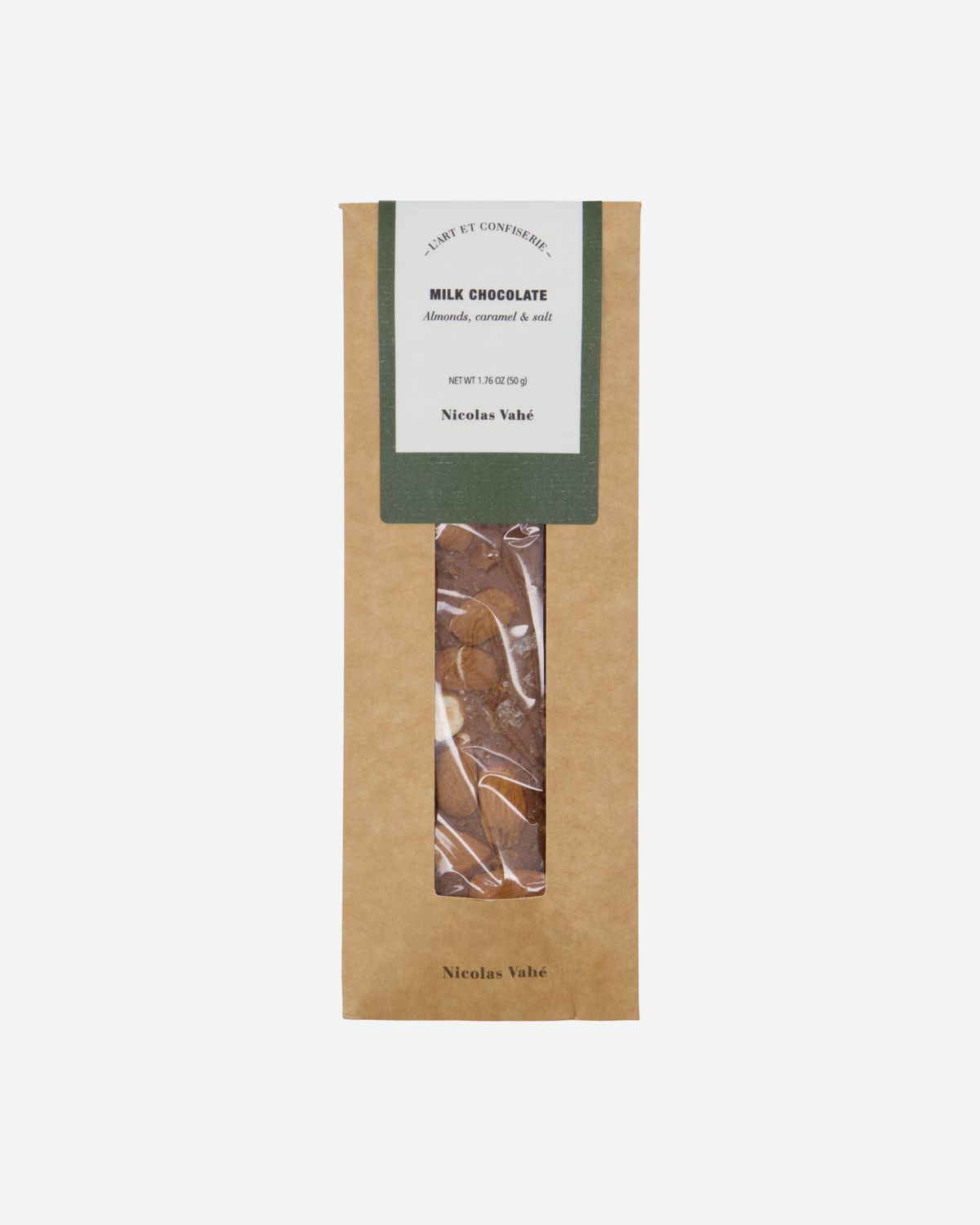 Billede af Nicolas Vahe - Milk Chocolate, Caramel, Salt & Almonds 50g