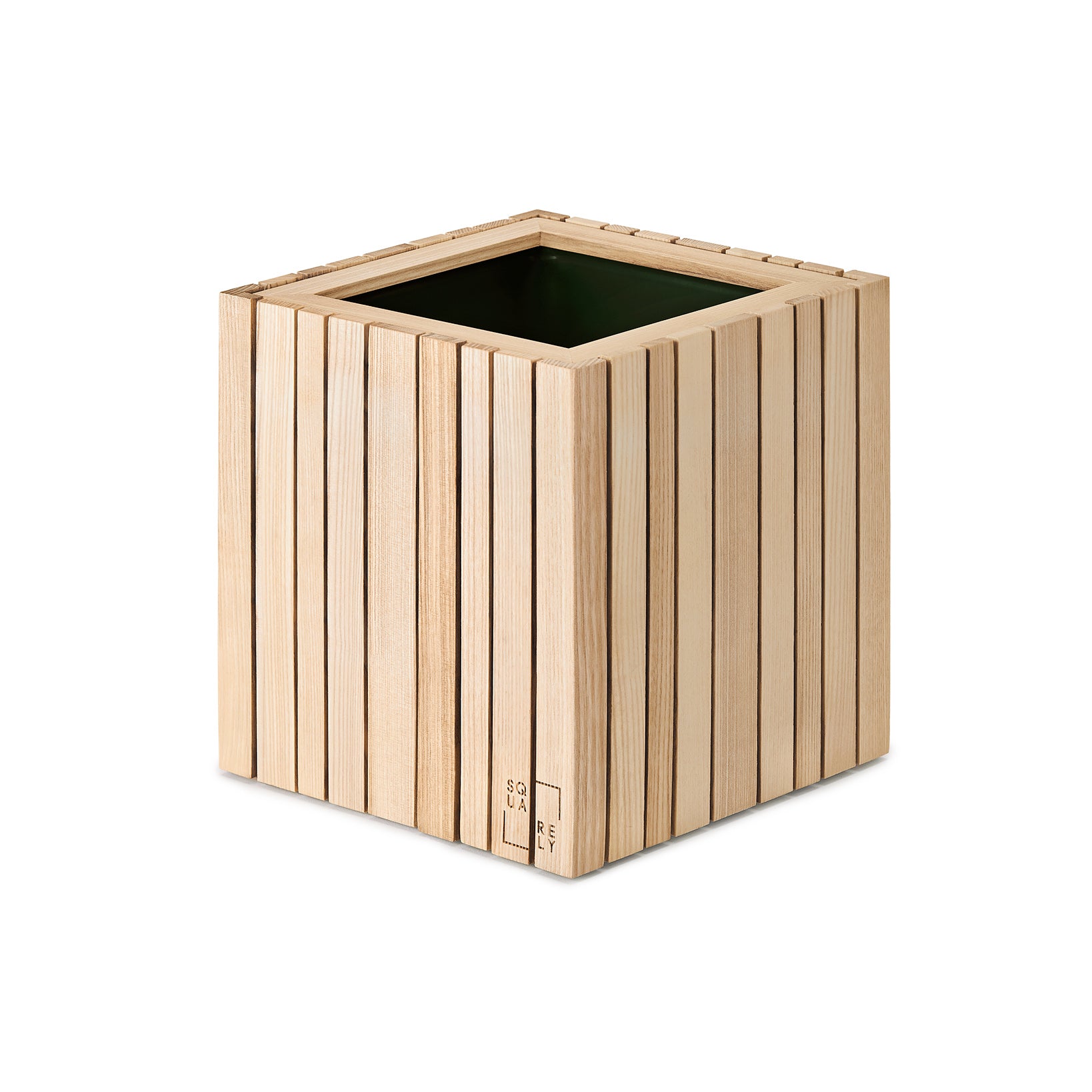 Squarely Copenhagen - GrowON plantekasse 22x22 cm, 4 farver - Ask natur