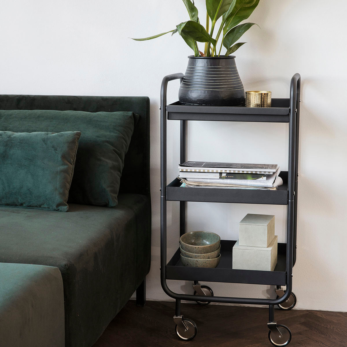 Billede af House Doctor - Trolley, Roll, Sort