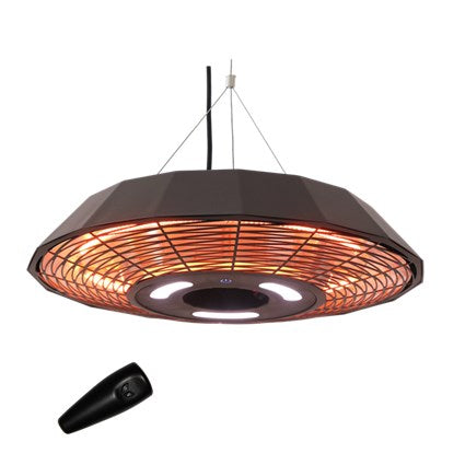 Billede af Hortus - Terrassevarmer hængemodel UFO 2000 W, GT, Ø45 cm, sort