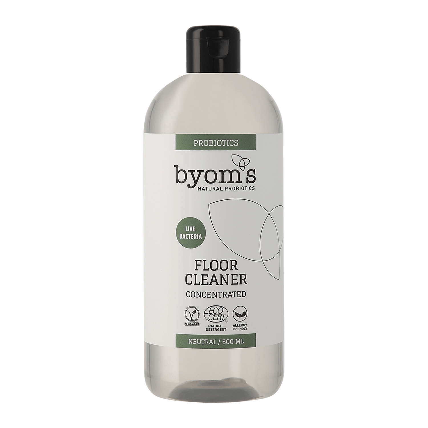 Byoms - Probiotic Gulv Rengøring - Neutral - 1:200 - Ecocert 500 ml