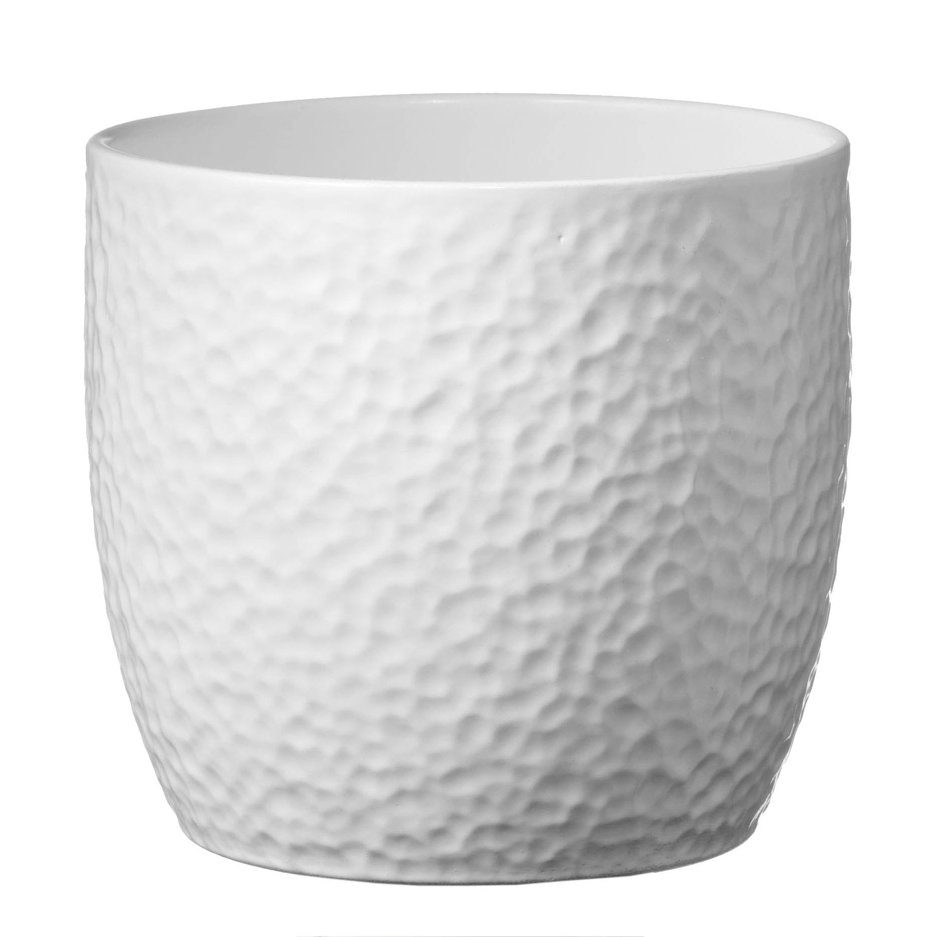 Soendgen Keramik - Boston skjuler Ø16-Ø27 cm - Mat hvid - Ø27 H26 cm