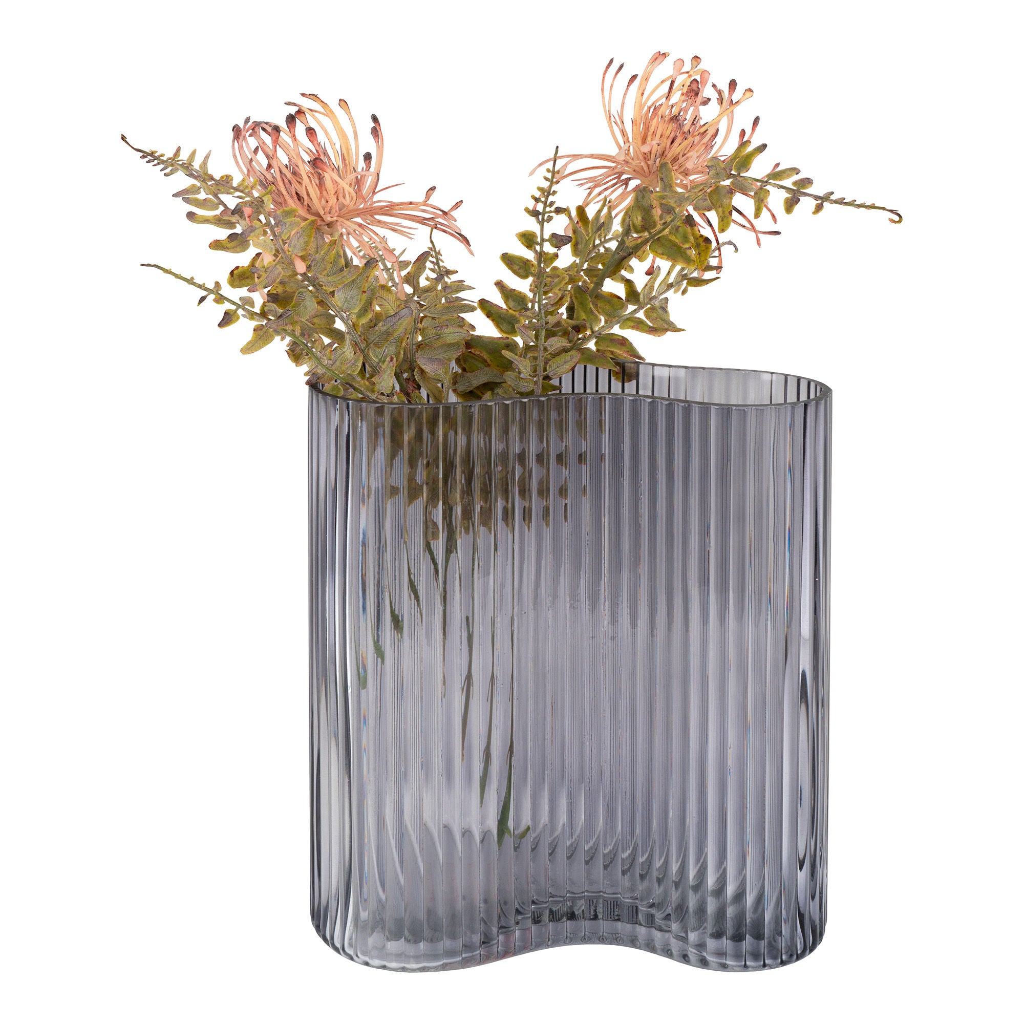 Billede af Glas Vase - Smoked H20 cm