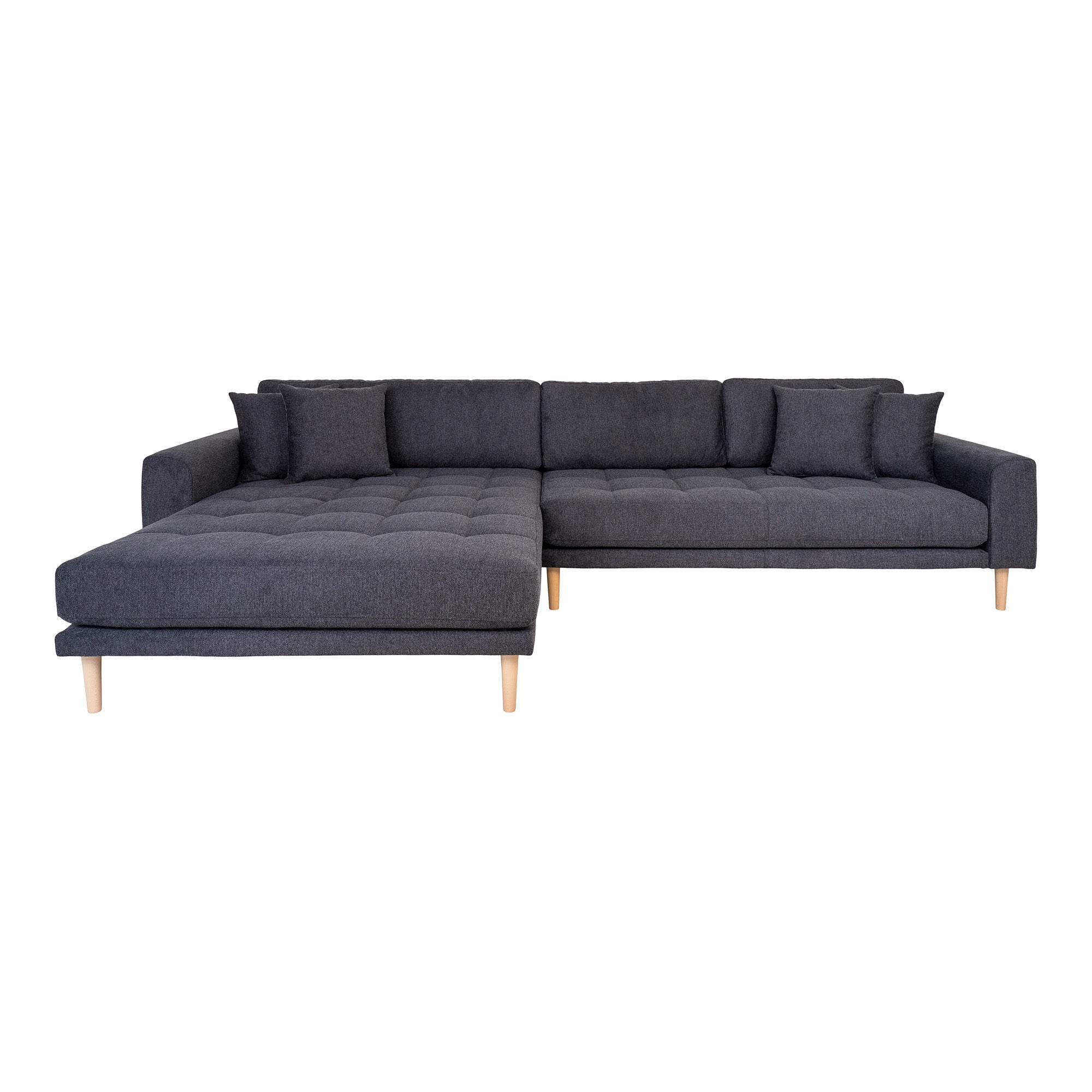 Billede af House Nordic - Lido Lounge Sofa venstrevendt, mørkegrå HN1045