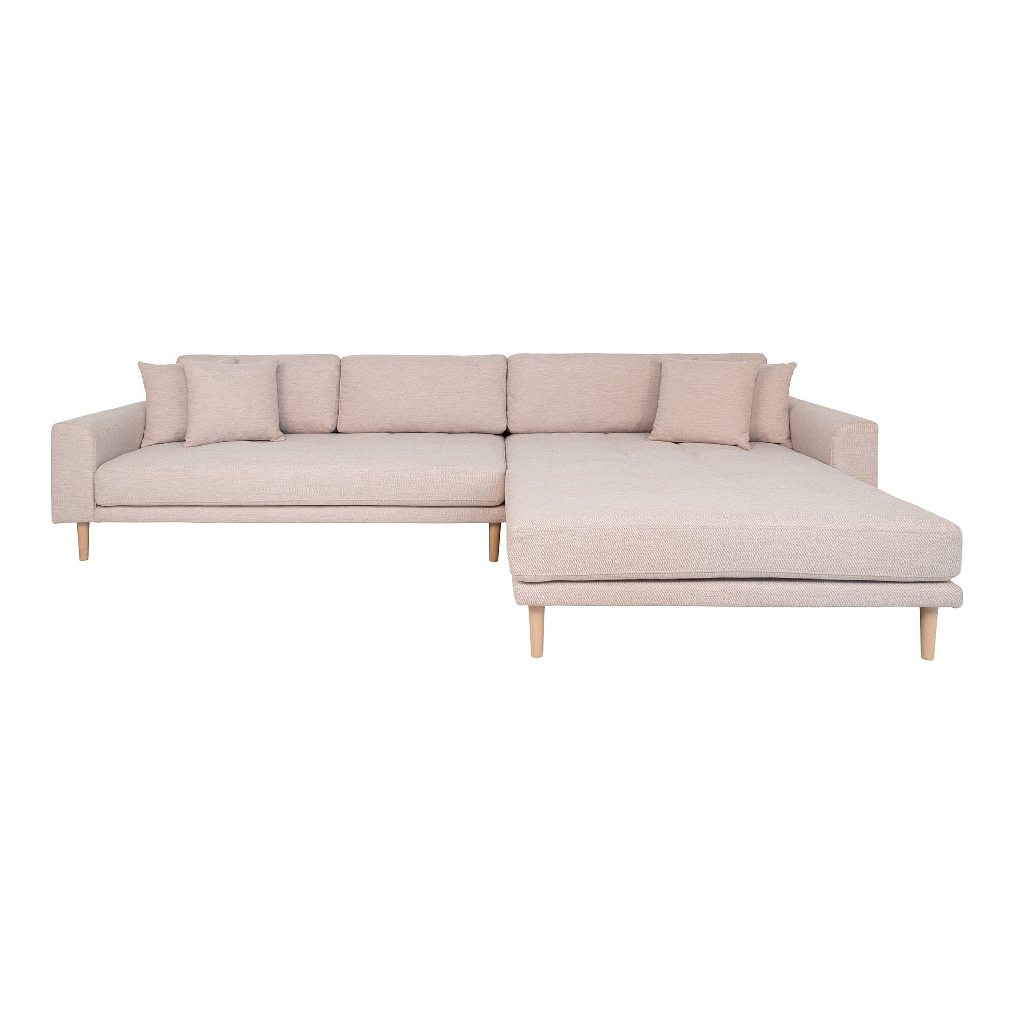Billede af House Nordic - Lido Lounge Sofa højrevendt, sand HN1050