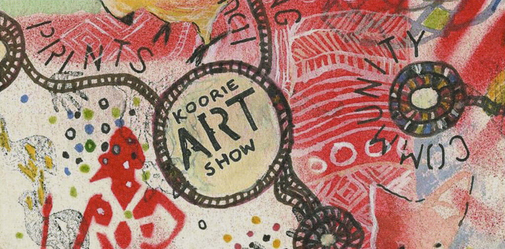 The Koorie Art Show | Image: Peter Waples-Crowe (Ngarigo), Koorie Art Show Poster, 2020  