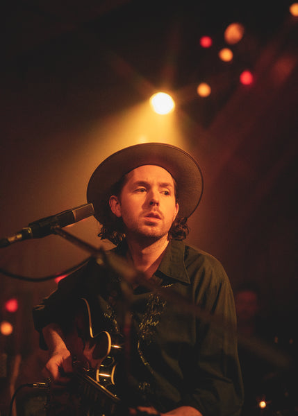 The Paper Kites lead singer Sam Bentley performing at The Roadhouse near Castlemain