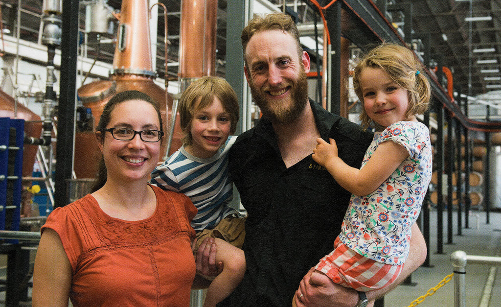 The Gospel Whiskey | Master Distiller Ian Thorn with his family at Starward Distillery in Port Melbourne