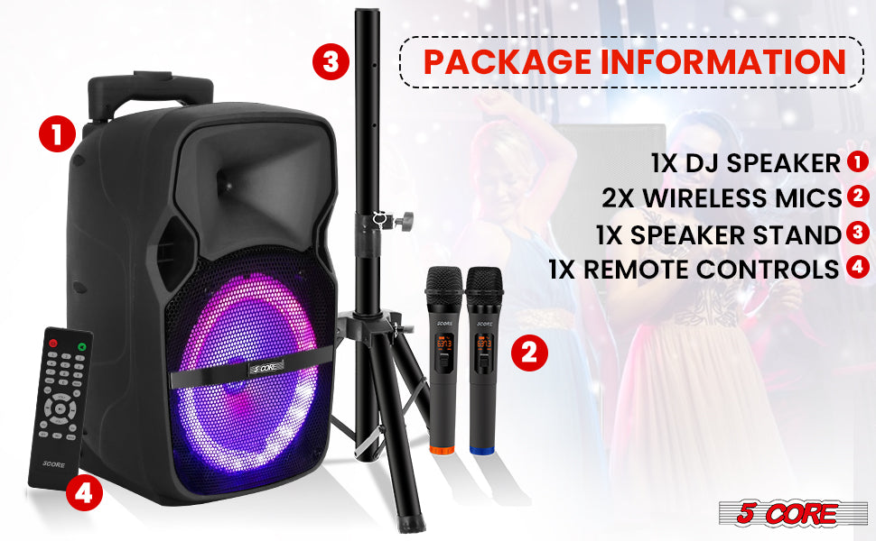 Rechargeable DJ Speakers