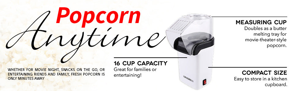 Dropship Popcorn Machine Hot Air Electric Popper Kernel Corn Maker Bpa Free  No Oil 5 Core POP P to Sell Online at a Lower Price