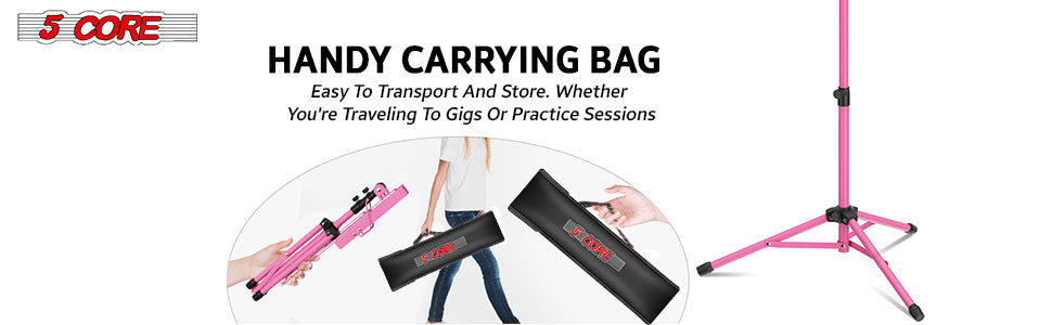 easy carry with an included bag, offering portability and convenient storage for on-the-go musicians