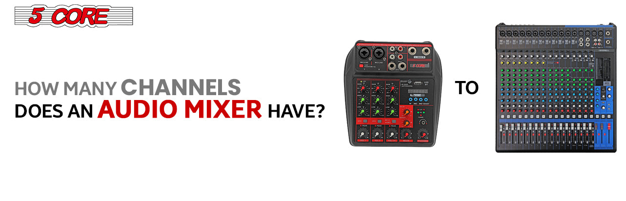 How many channels does an audio mixer have?