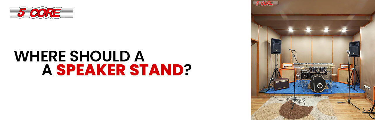 Where should a speaker stand?