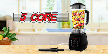 5 Core 2000W Personal Blender for Shakes, Smoothies, Food Prep