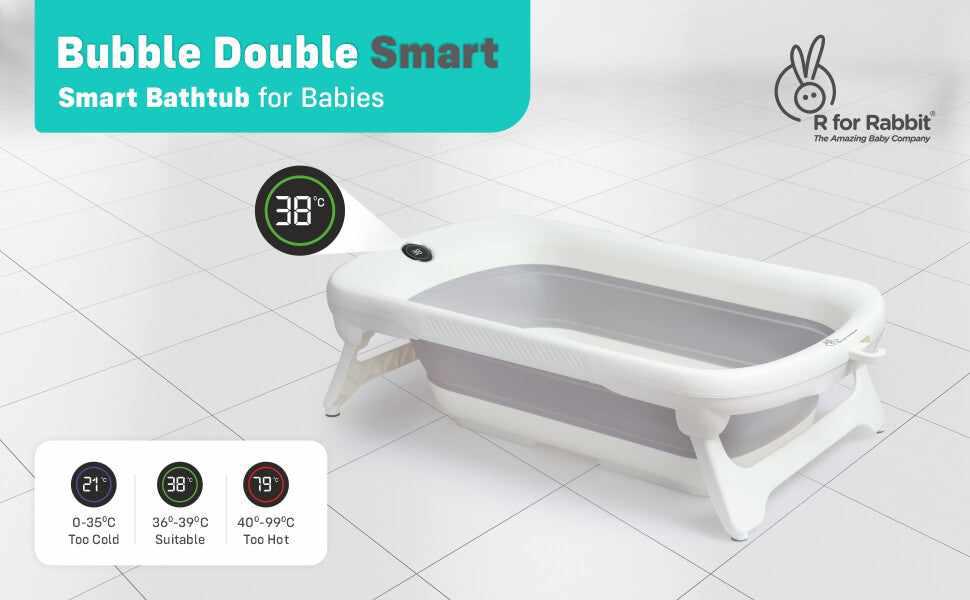 Bubble Double Smart Baby Bath Tub by R for Rabbit