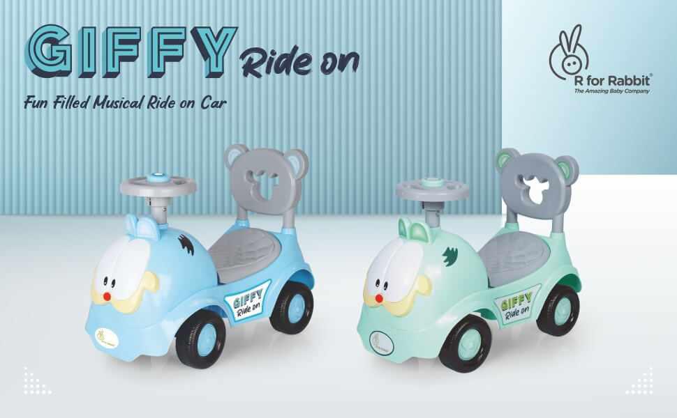 R for Rabbit Giffy Ride On Car - Fun-Filled Musical Ride