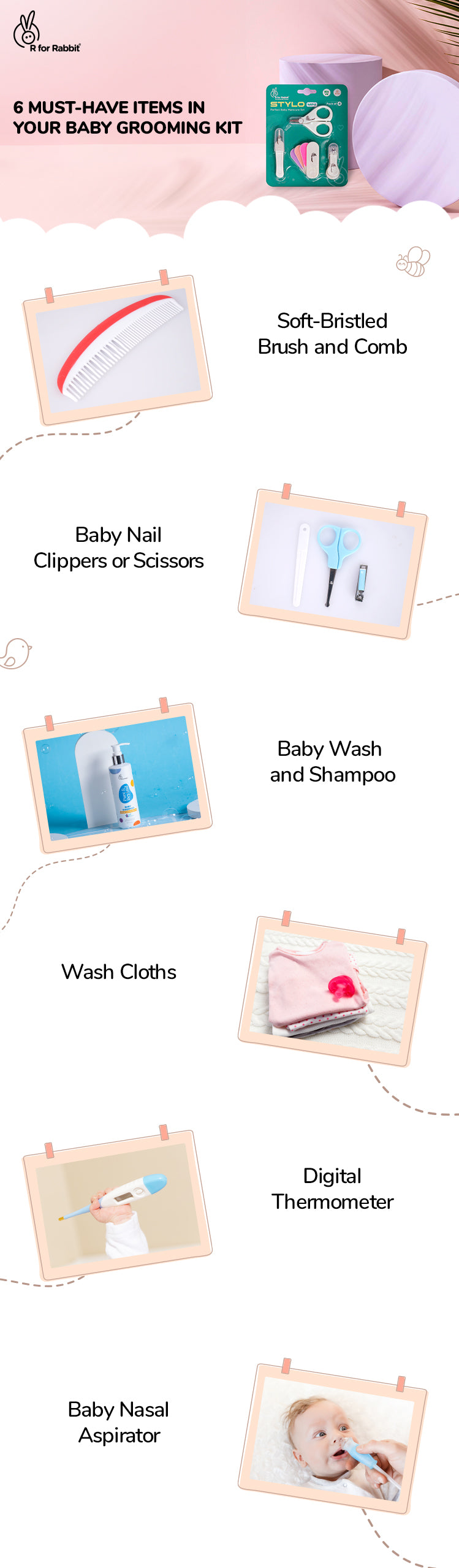 Essential Items For A Baby Grooming Kit