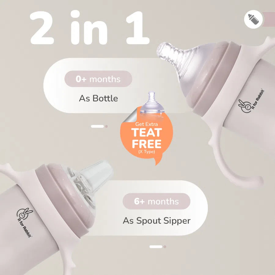 Steebo Fusion Spout Cup Stainless Steel Bottle For Kids, 270ml Leak Proof