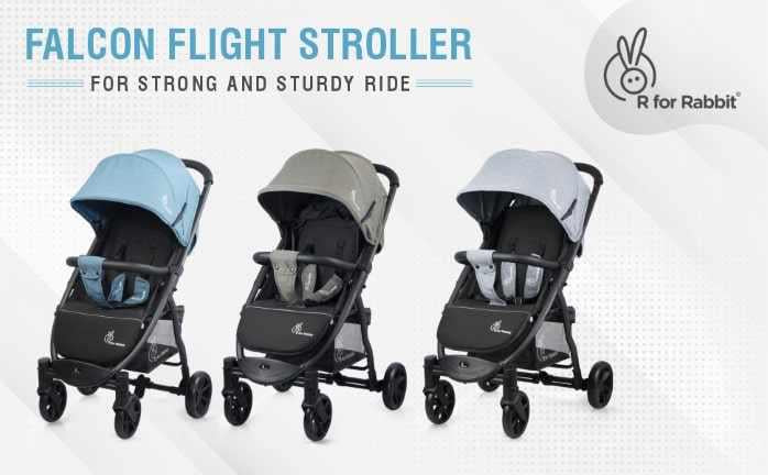 R for Rabbit Falcon Flight Stylish Baby Stroller and Pram for Kids of 0 to 3 Years