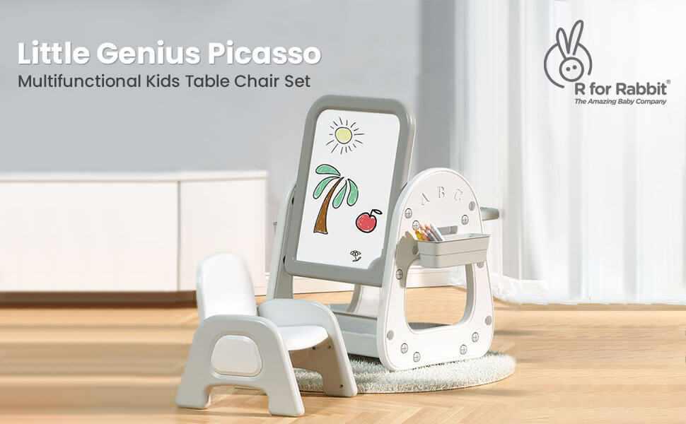 Little Genius Picasso – Multifunctional Kids Study Table Chair Set