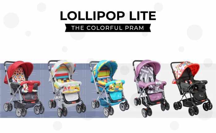 R for Rabbit Lollipop Lite The Colorful Baby Stroller and Pram for kids