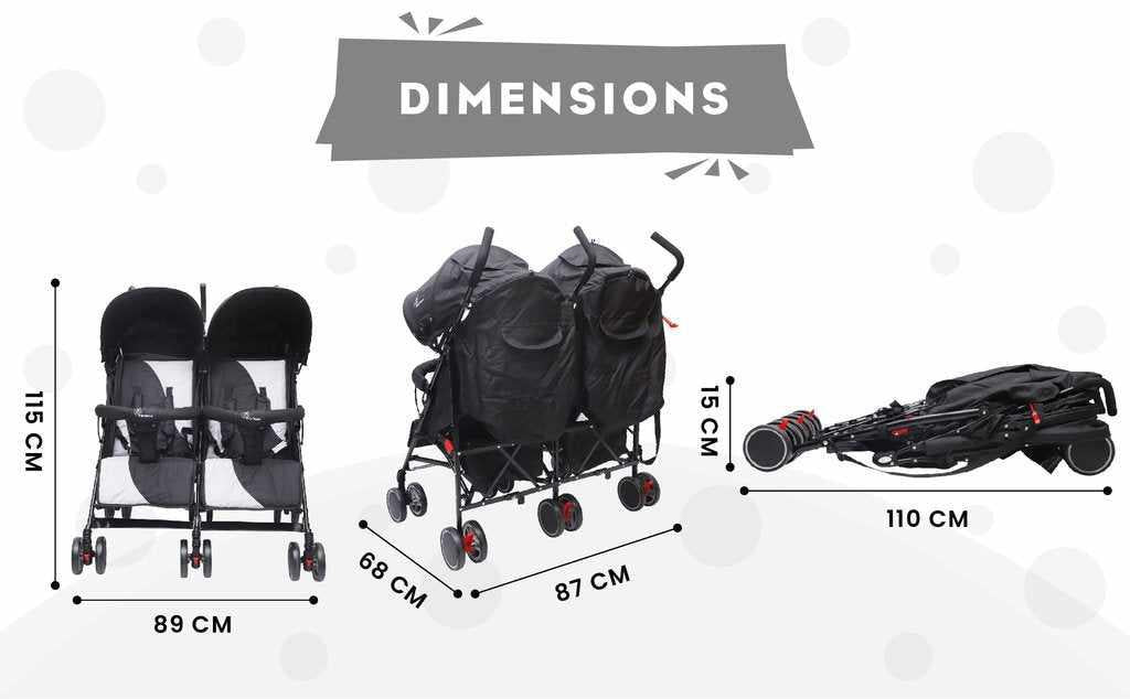 R For Rabbit Ginny and Johnny Twin Stroller – The Compact Twin Stroller