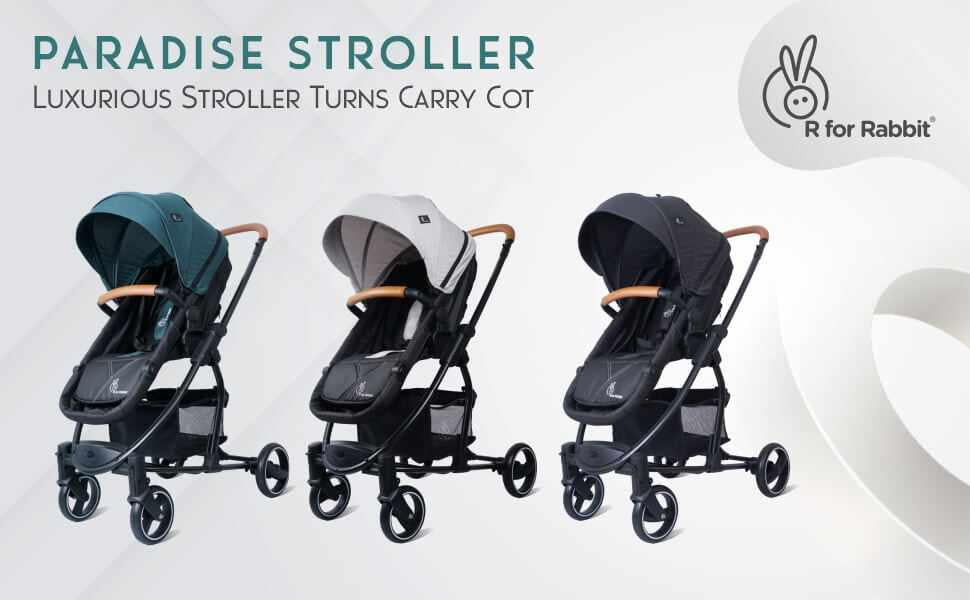 R For Rabbit Paradise Stroller 2 in 1 Transformable Seat(Stroller Cum Carry Cot)