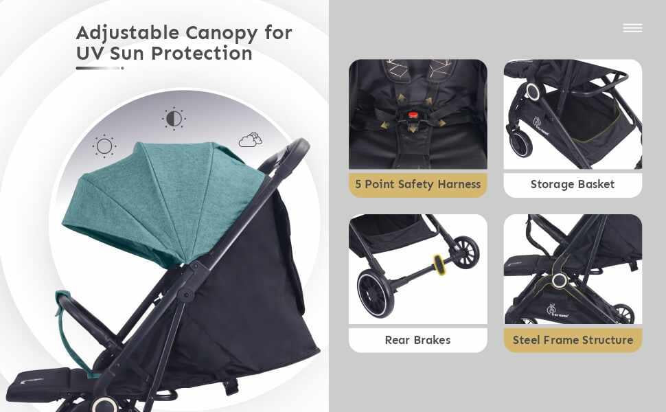 R For Rabbit Pocket Air Baby Stroller