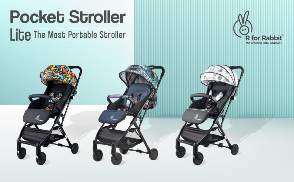 R For Rabbit Pocket Stroller Lite Most Portable Travel Friendly Baby Stroller and Pram