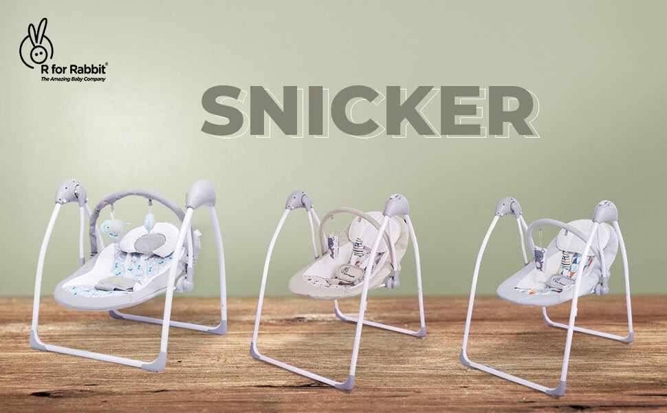 R for Rabbit Snicker - The Playful Automatic Baby Swing