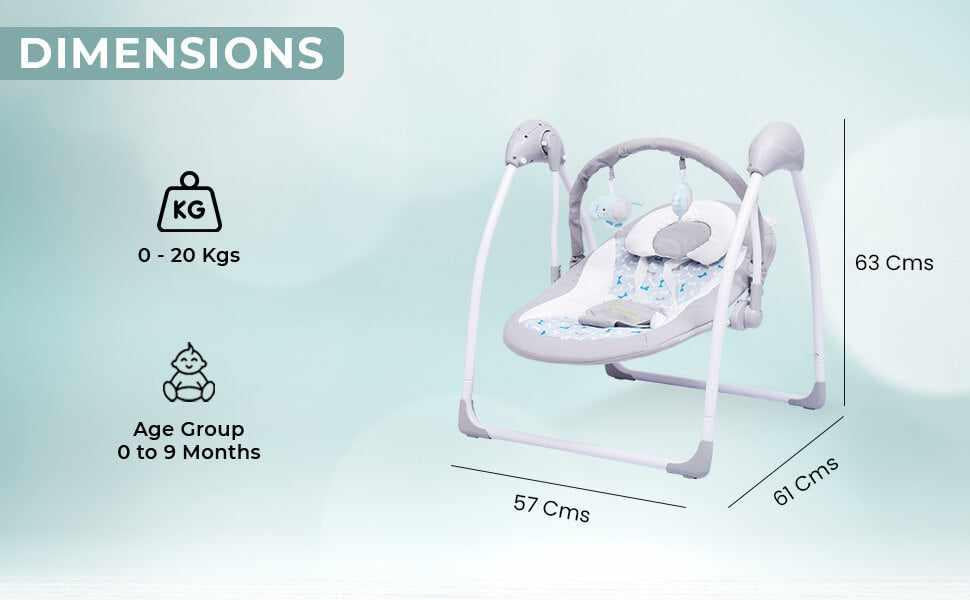 R for Rabbit Snicker - The Playful Automatic Baby Swing