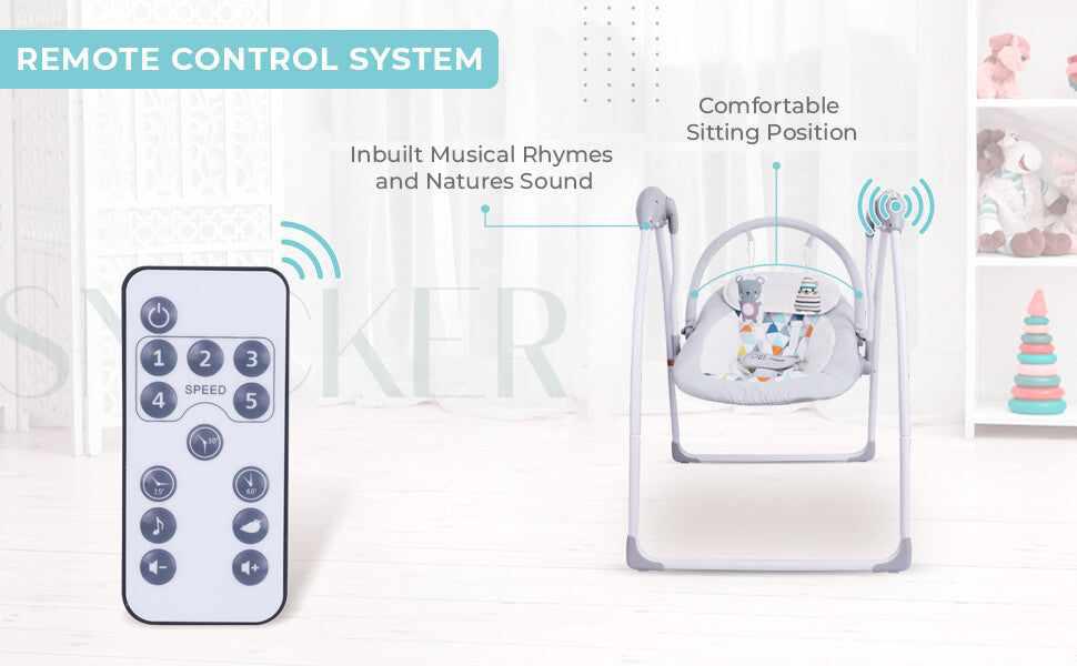 R for Rabbit Snicker - The Playful Automatic Baby Swing