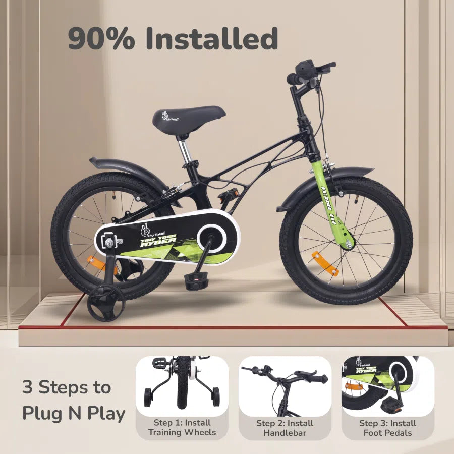 Tiny Toes Ryder Bicycle For Kids 14 Inch  90% Plug N Play Installation