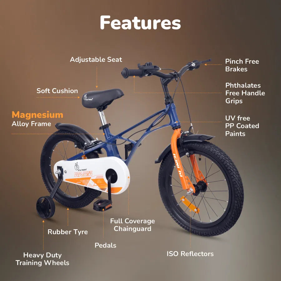 Tiny Toes Ryder Bicycle For Kids 14 Inch  90% Plug N Play Installation