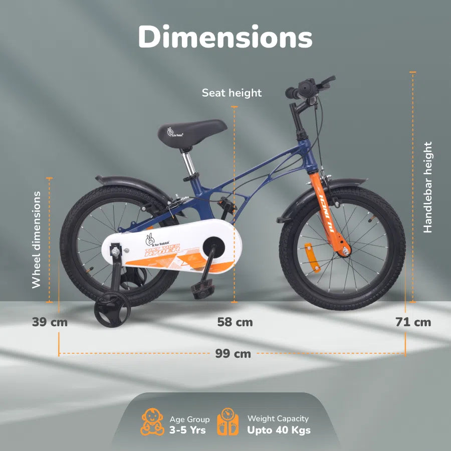 Tiny Toes Ryder Bicycle For Kids 14 Inch  90% Plug N Play Installation