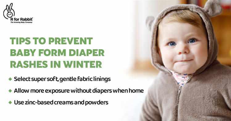 Tips to prevent baby form Diaper Rashes in Winter