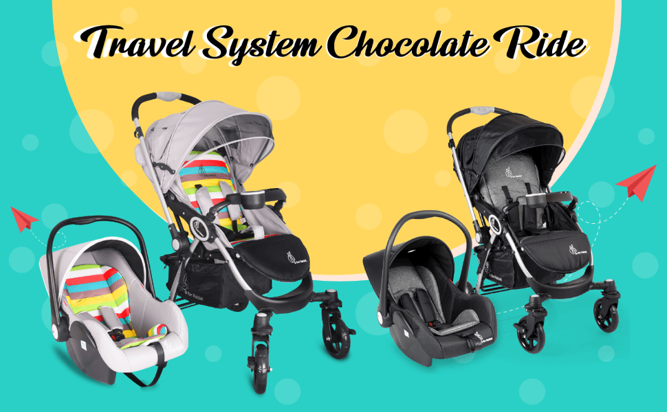 R for Rabbit Chocolate Ride Travel System Baby Stroller