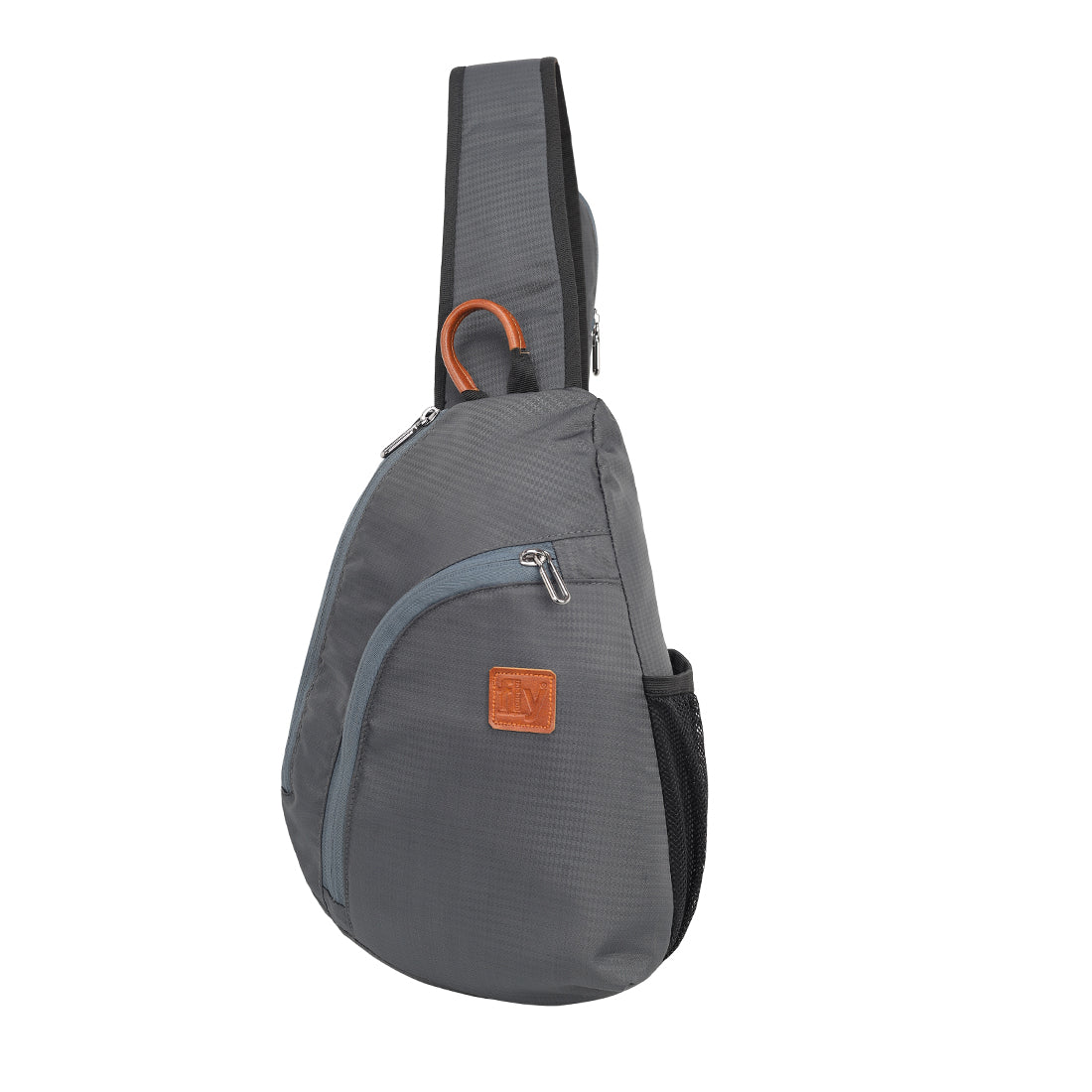 Mens Leather Sling Bag Chest Bag One Shoulder Bag Crossbody Bag Backpack  By Rustic Town Dark Brown  Rustic Town India