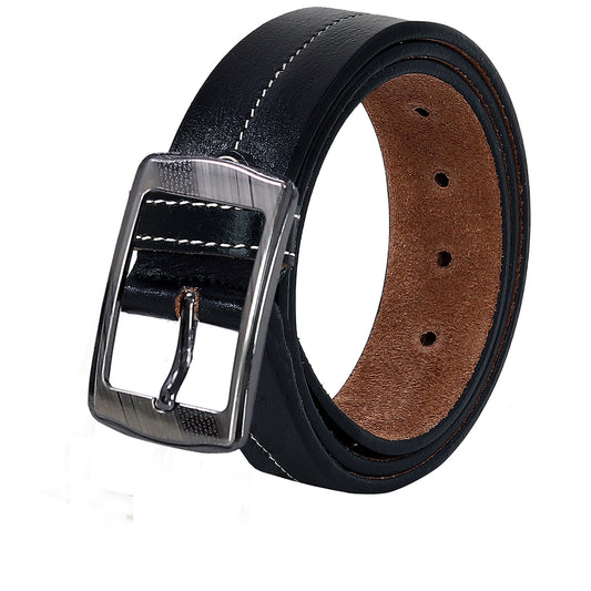 Contacts Genuine Leather Belt for Men with Easier Adjustable Autolock Buckle - Micro Adjustable Belt Fit Everywhere |Formal & Casual | Elegant Gift