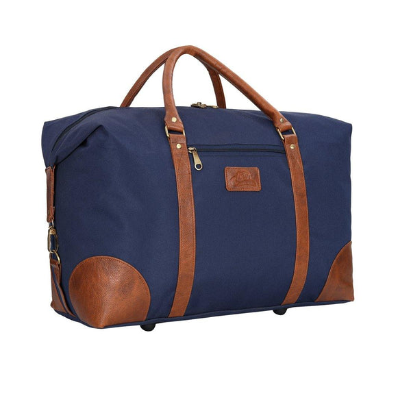 Luxurious Duffel Bag With Leatherette Swatch – Leatherworldonline.net