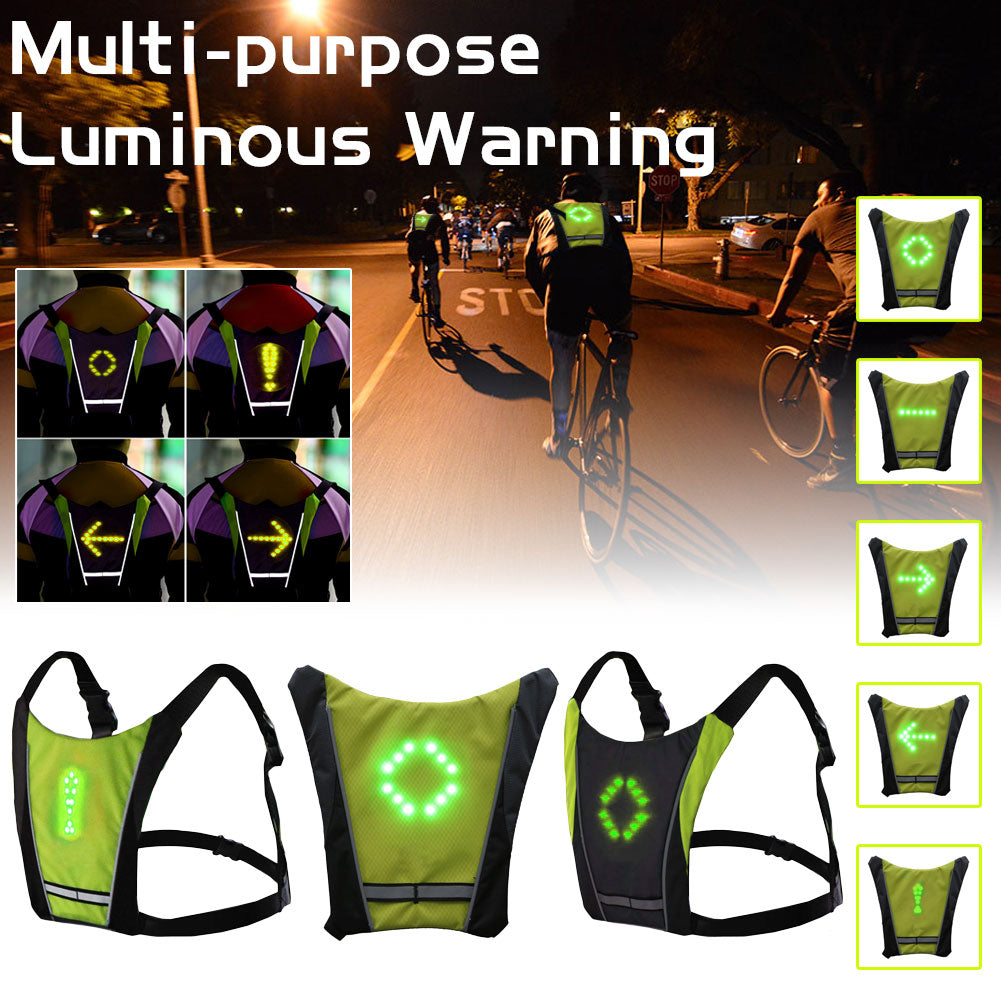 led wireless cycling vest