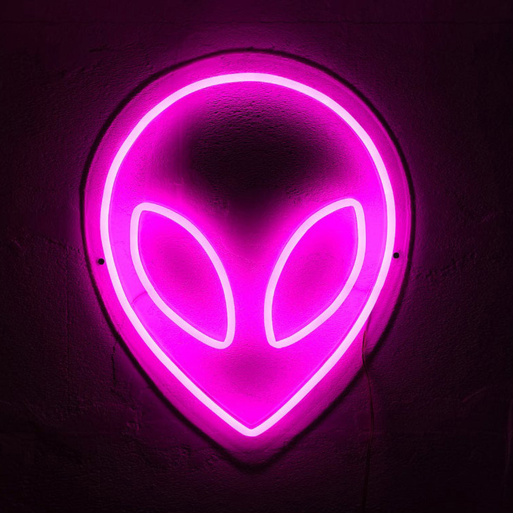 Alien UFO LED Neon Sign With Dimmer Neon Bar Sign Wall Neon Sign