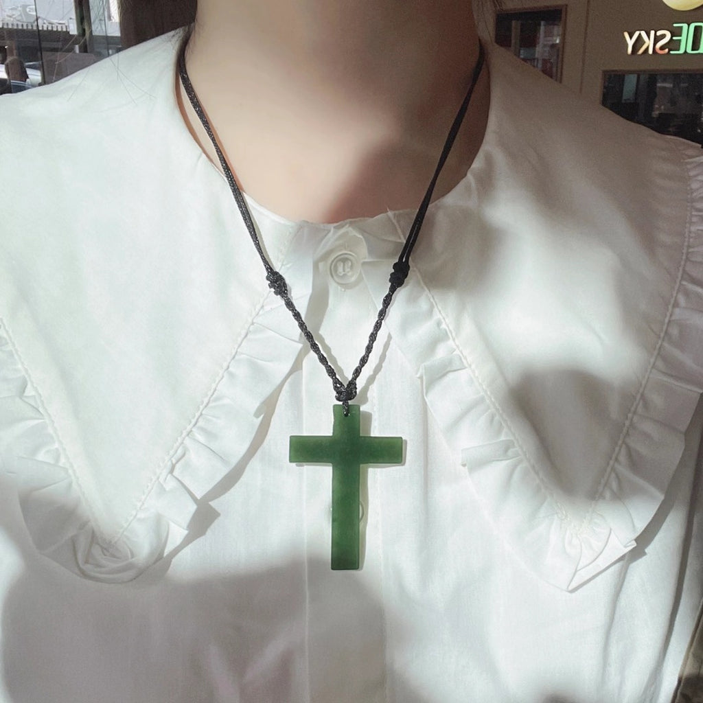 Jade Cross Pendant | forum.iktva.sa