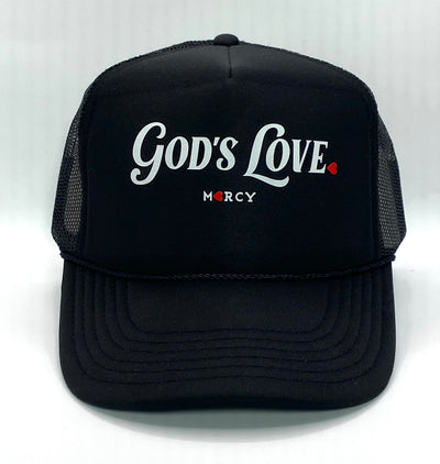 “God’s Love.” Trucker hat