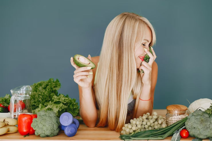 healthy food healthy hair
