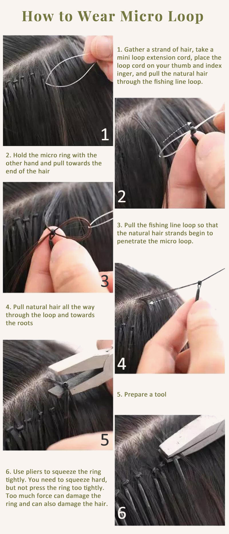 how to wear micro loop hair