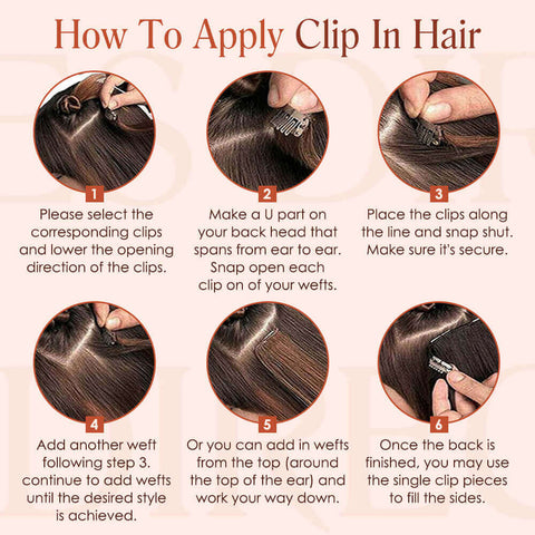 how to wear and remove clip in hair