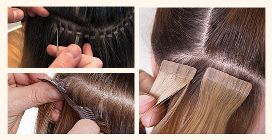 install tape in hair step