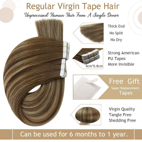 Virgin tape extensions